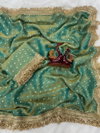 Jr 676 Moss Silk With Jaquard Butti Saree Wholesale Clothing Distributors In India